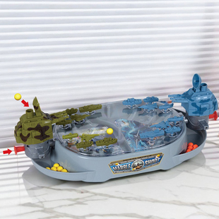 军舰弹射对战游戏台儿童桌游玩具男女孩益智类亲子双人互动3-6岁