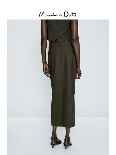 Massimo Dutti, летняя юбка для отдыха, облегающий крой