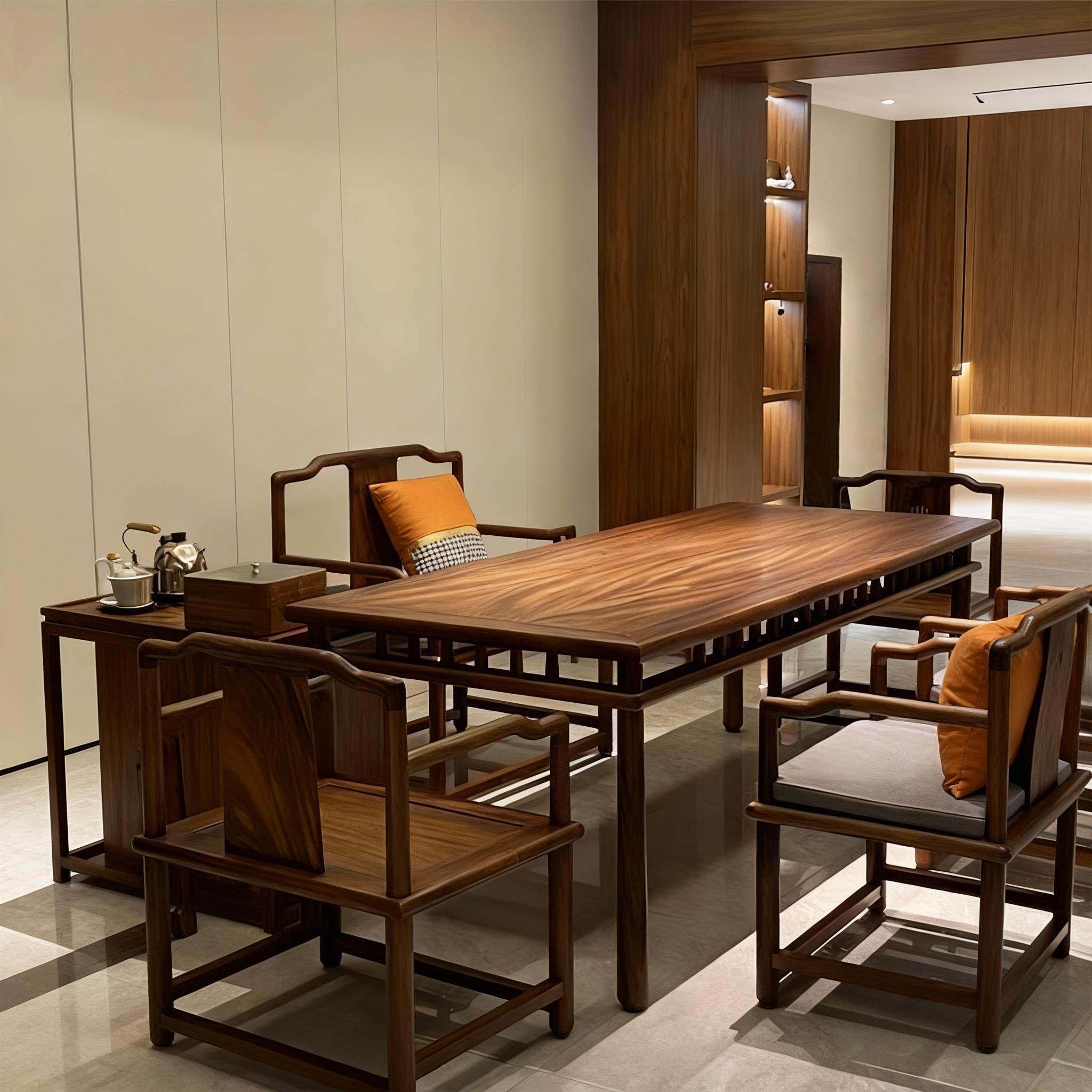 实木茶桌台室泡简约禅意家