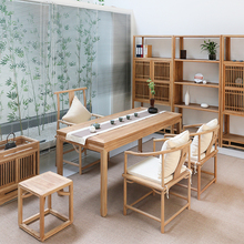 新中式茶桌椅组合老榆木现代简约实木茶几泡茶桌功夫茶台轻奢家具