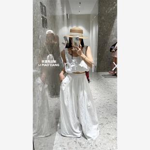 阔腿裤 时尚 休闲宽松高腰显瘦直筒薄款 潮 女休闲裤 新款 2025夏季 韩版