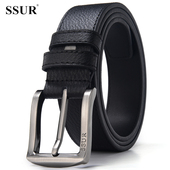 皮带男士 带纯正品 真皮针扣腰带纯牛皮韩版 青年休闲商务皮带牛仔裤
