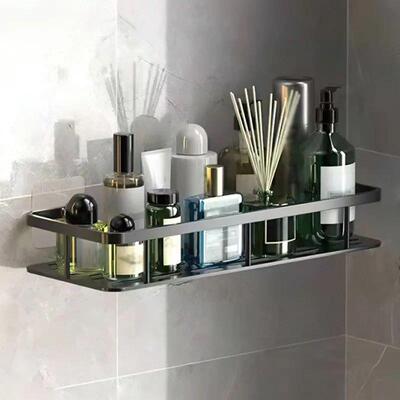 Space Aluminum Bathroom Accessories Wall Mount化妆室置物架