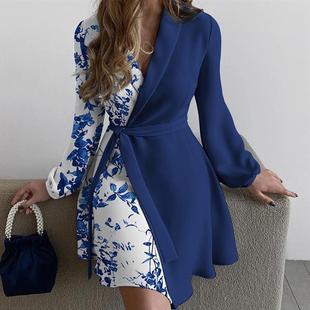 女 autumn dress for women Formal ladies sleeves long Dresses