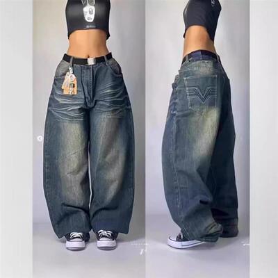 JNCO Y2K Men baggy jeans High quality Embroidered clothing s