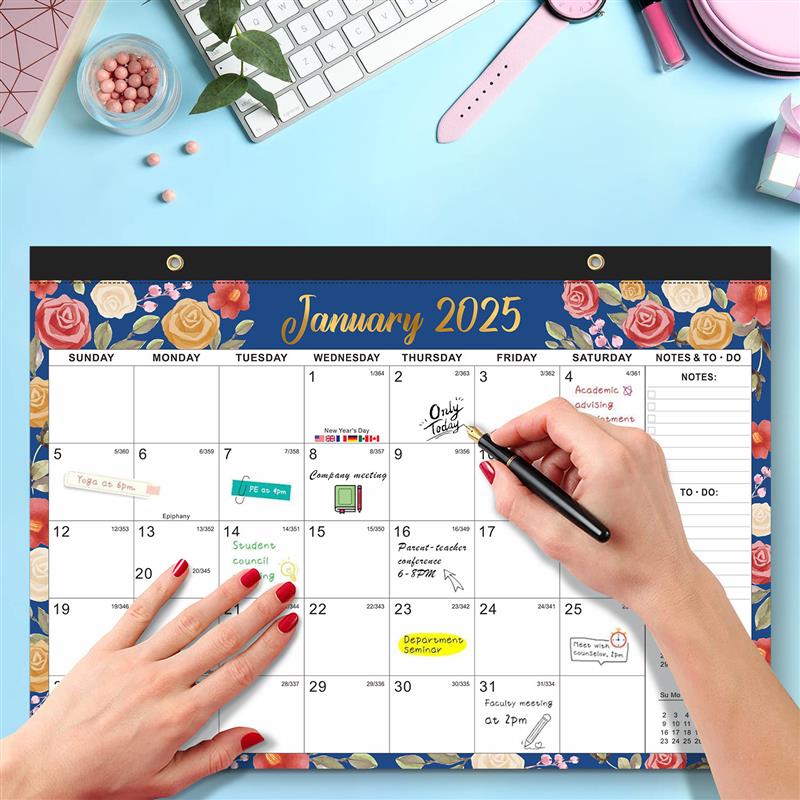 Calendar2025 planner Wall Desk Calendar Monthly Yearly views