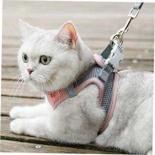 Leash vest Cat Clothes Breathable Pet Escape Harness Proof