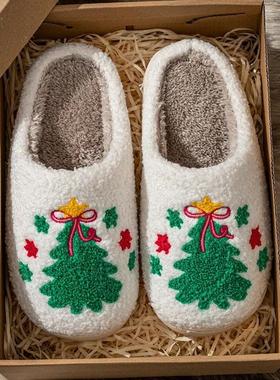 Christmas Tree Wons Slippers Inor Soft Breathable Comfo