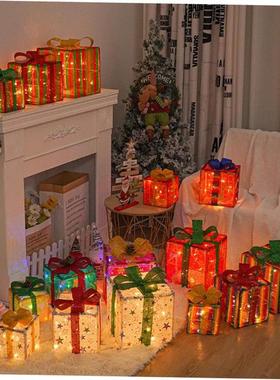 Christmas lights Christmas gift box Birthday party decoratio