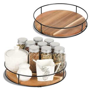 for Kitchen Rotating Costic Storage Spice Makeu Susan