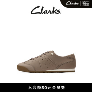美拉德通勤小牛皮休闲运动 薄底德训鞋 Clarks其乐Craft Deer女鞋