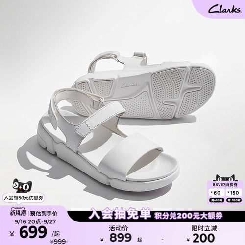 Clarks三瓣鞋凉鞋时尚舒适百搭