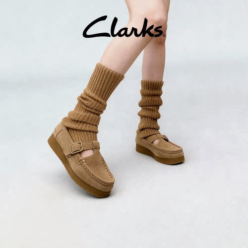 Clarks其乐T字玛丽珍乐福鞋单鞋