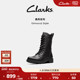 Clarks其乐Orinoco2 Style秋冬新品 英伦显瘦中筒靴马丁靴骑士靴女