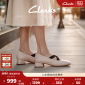 公主鞋 Clarks其乐Daiss30 复古芭蕾舞鞋 玛丽珍单鞋 Soft女鞋 夏季