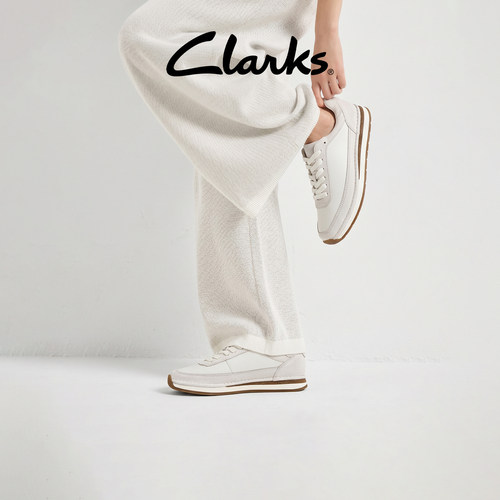 clarks复古小白鞋运动舒适休闲鞋