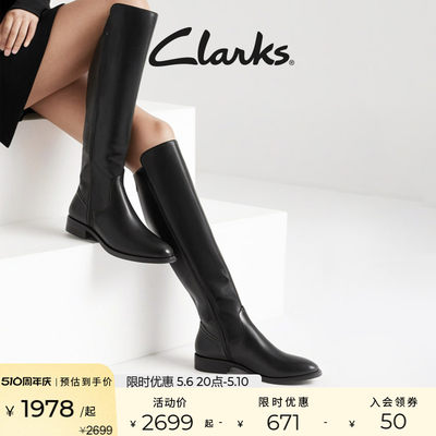 冬季时装靴女鞋clarks舒适