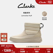 女靴秋冬保暖厚底雪地靴 Puff新款 泡芙靴 clarks其乐Lemolite