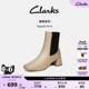 Clarks其乐NYTA45Rise女鞋 秋冬瘦瘦靴显瘦羊皮革粗跟短靴