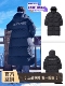 迪桑特长款 连帽鸭绒绒羽绒服男款