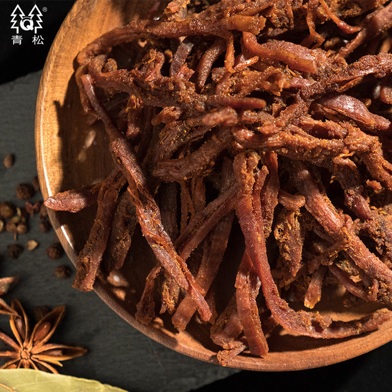 青松牛肉丝 一斤500g原味 手撕牛肉办公室零食小吃肉休闲食品特产