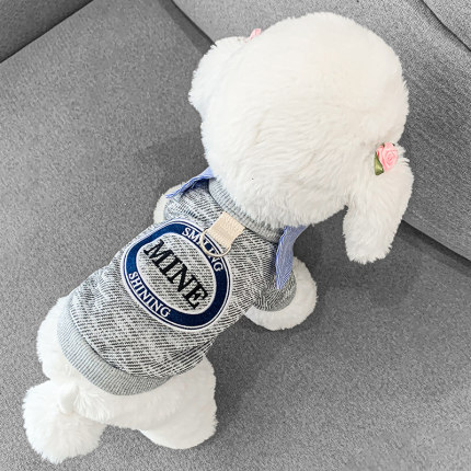 狗狗衣服牵引秋冬卫衣帅气潮牌泰迪比熊小型犬宠物冬季小狗约克夏