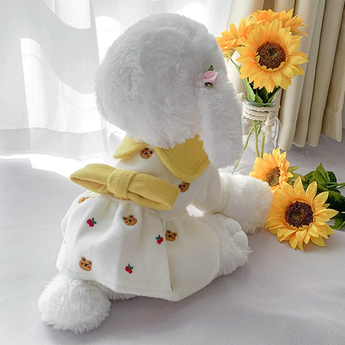 Собачья одежда Pet Cat Puppy осень и зимняя юбка милая юбка принцессы Тедди Bomebi Beome Bin маленькая собака