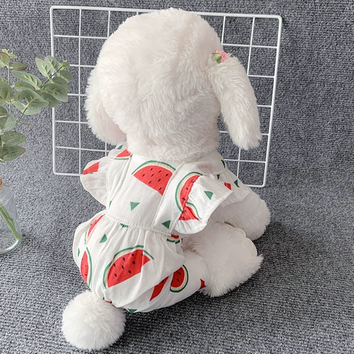 Собачья одежда для летней тонкой четвероногих одежды для грязной и противоположной защиты от солнцезащитного крема Тедди Померанский милый маленький собака