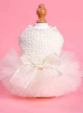 狗狗衣服猫咪婚纱马尔济斯纱裙结婚比熊小狗裙子公主婚礼公主宠物