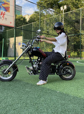 迷你摩托车复古小型迷你摩托车太子摩托车款 哈雷小狗  越野车