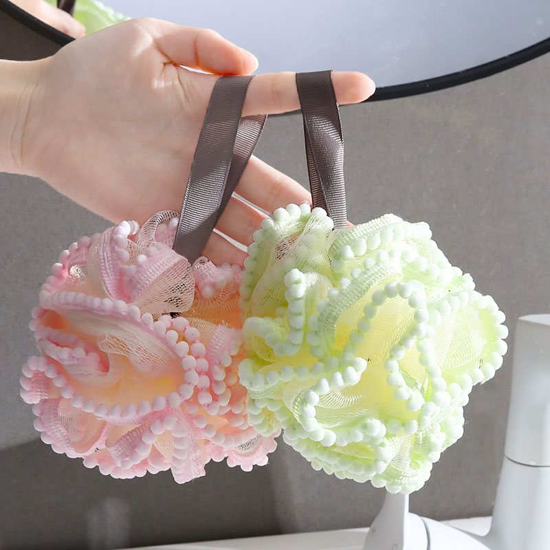 沐浴花球高檔不散超柔軟搓澡