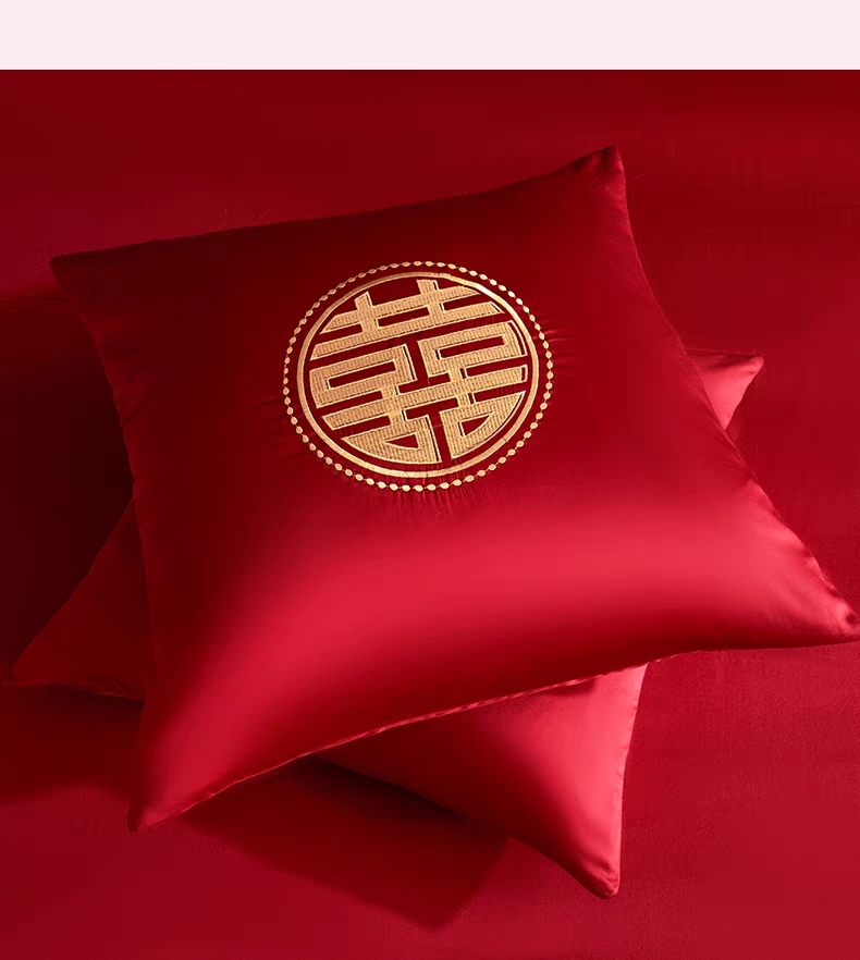 纯棉刺绣小抱枕大靠垫方垫枕头