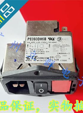 PE0S0DH6B 进口CORCOM 滤波器 6A 120/250VAC 丨