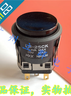 LB-25CK 进口NKK 复位开关 黑色按钮开关 丨