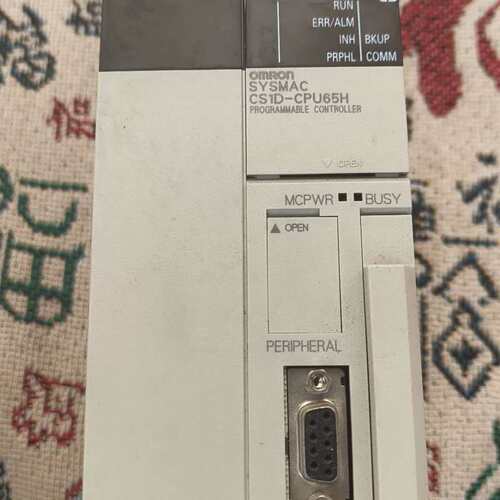 议价欧姆龙CS1D-CPU65H实物拍摄功能完好