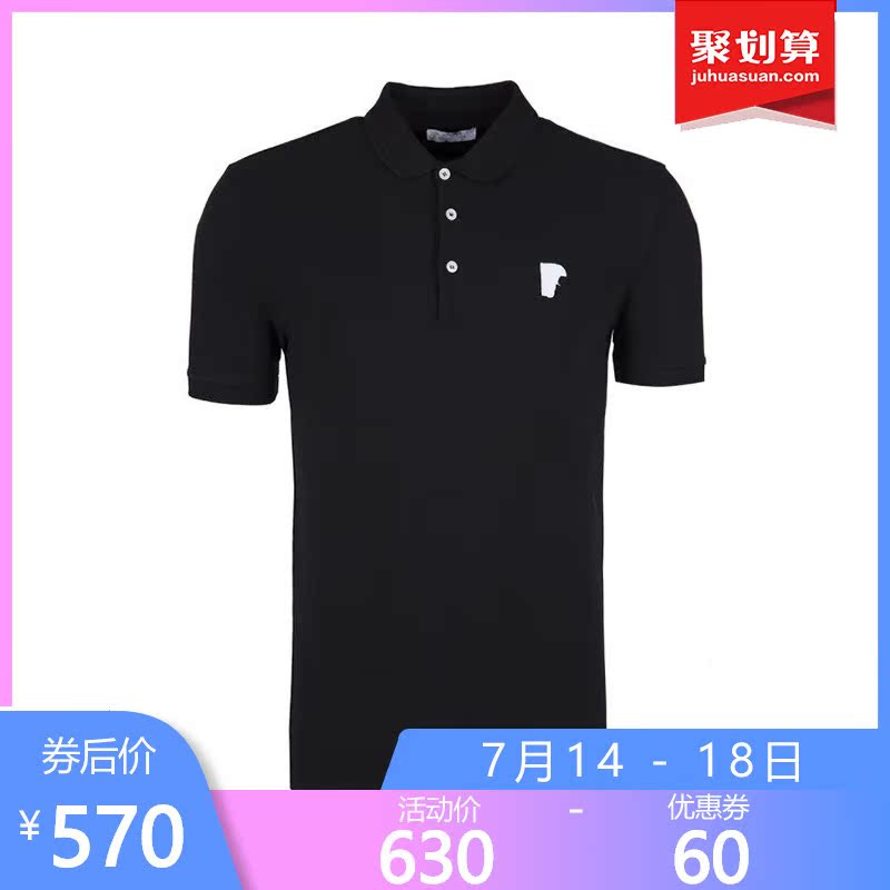 正品Versace/范思哲男装新款半脸美杜莎短袖T恤男士休闲POLO衫YS