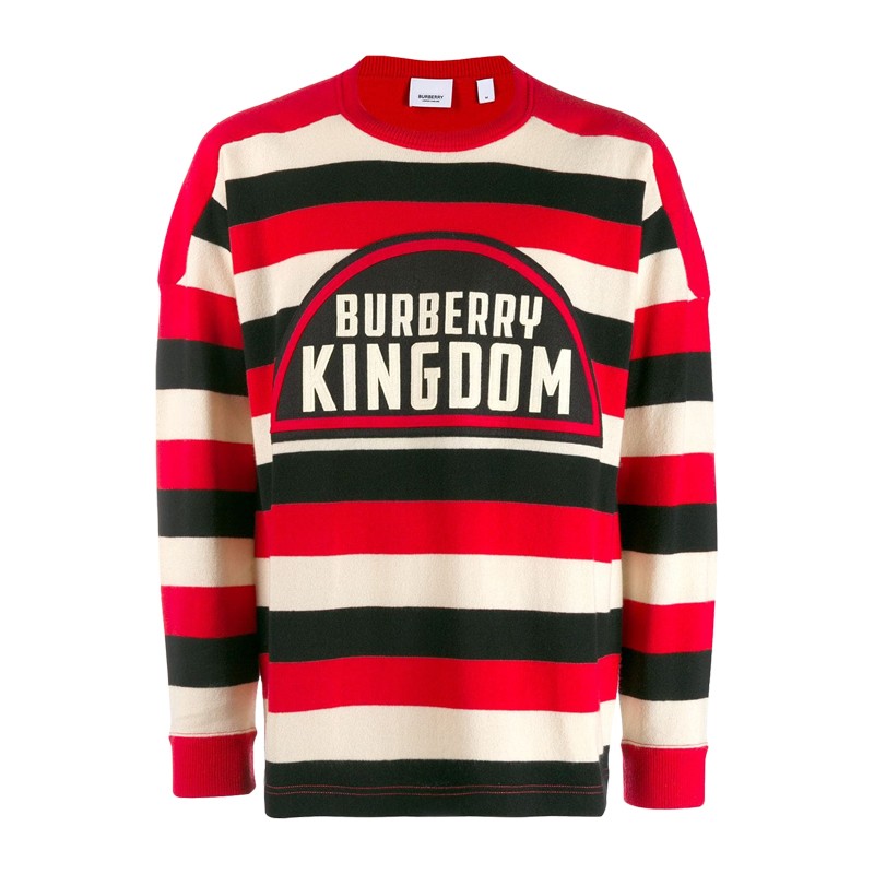 正品BURBERRY/巴宝莉男装巴宝莉格字母嵌花男士羊绒针织衫毛衣GK