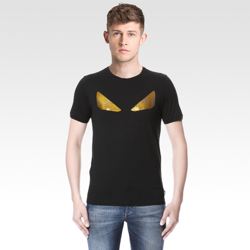 ÕýÆ·FENDI/·ÒµÏÄÐ×°¶ÌÐäTÐô ÌÌ×êС¹ÖÊÞFY06821JJ´¿ÃÞÔ²ÁìÉÏÒÂ