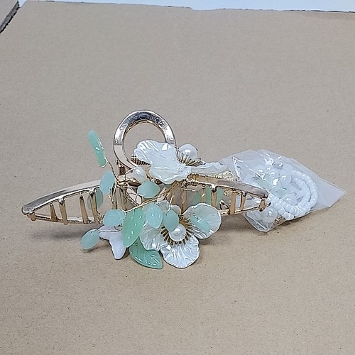 日常国风花朵汉服配饰鲨鱼夹