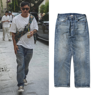 MADNESS 水洗做旧宽松直筒赤耳牛仔长裤 25AW 余文乐同款 PRM 现货