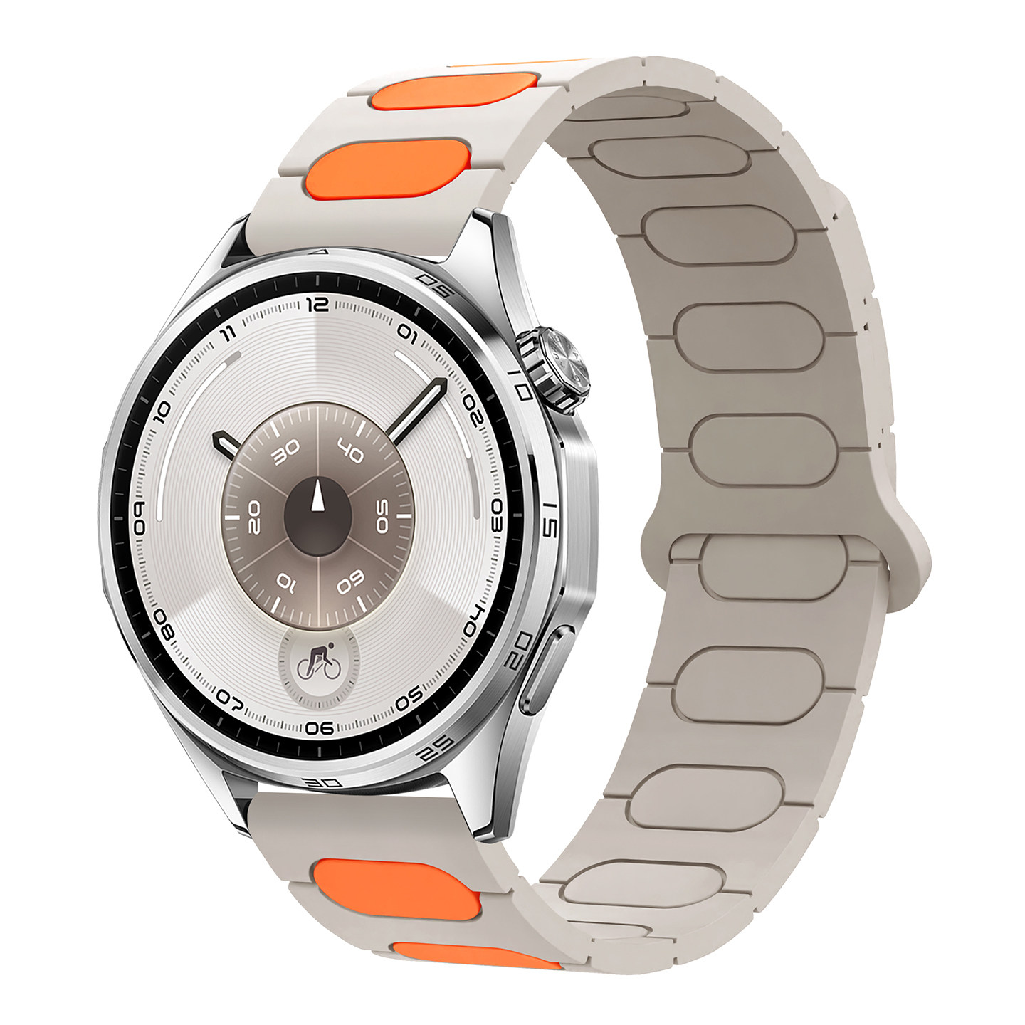 适用OPPOWatch磁吸硅胶表带18mm