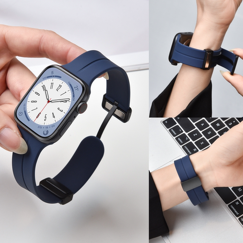 适用表带iwatch9/8硅胶磁吸腕带
