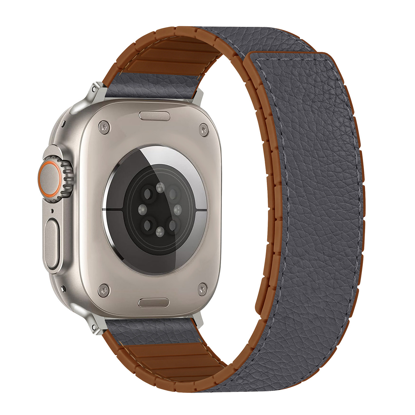 适用iwatch苹果S11智能手表带磁吸s10硅胶贴皮se女9代applewatch表带运动s9高级se3新款Ultra2男秋冬腕带42mm