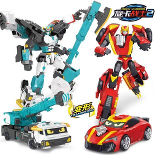 旋卡战士2变形机器人钢臂甲士游侠机甲火影炫影雷电S儿童新年礼物