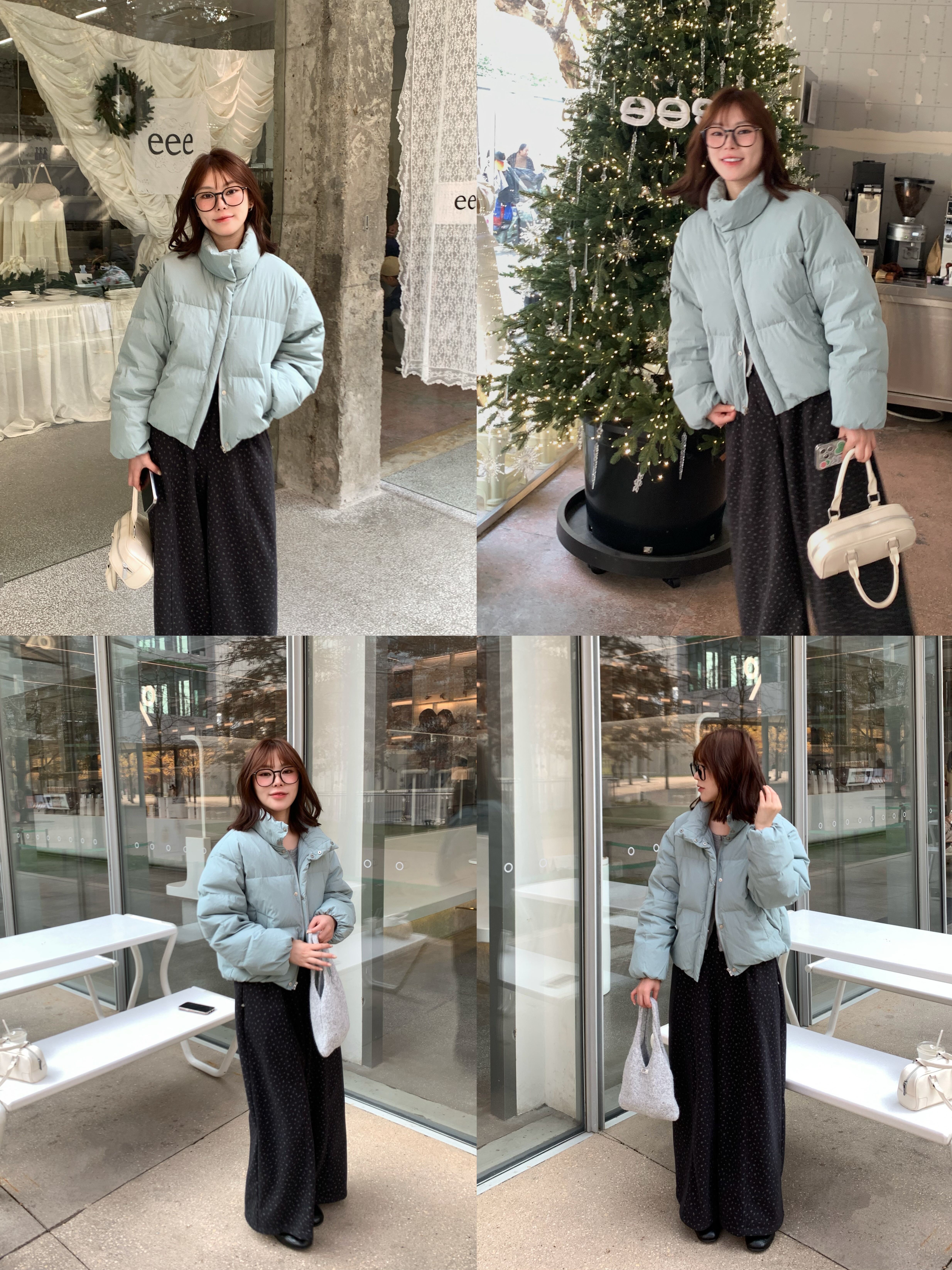 【奶油泡芙】韩系短款立领羽绒服90白鸭绒保暖外套