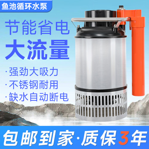 鱼池假山过滤循环水泵大功率
