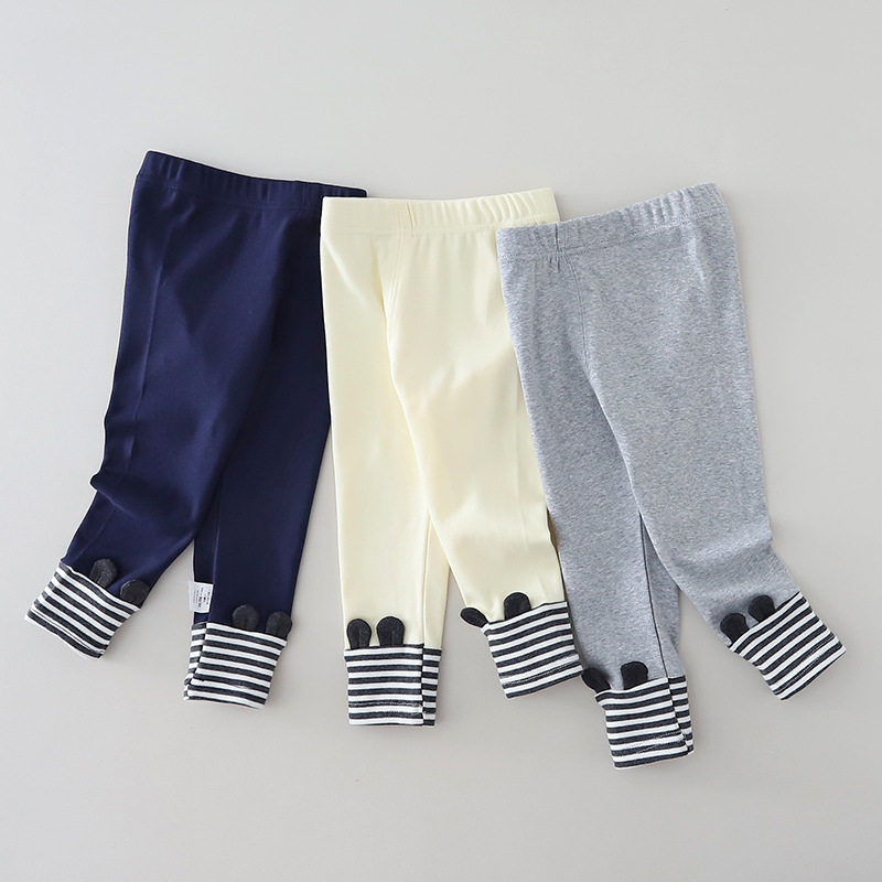 女童打底裤春装儿童纯棉长裤小童休闲裤宝宝童装春秋外穿洋气裤子