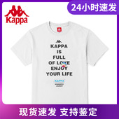 kappa卡帕现实悦镜主题短袖 新男印花T恤运动休闲图案衫 K0C32TD15D