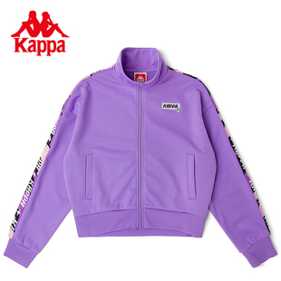 Kappa卡帕串标开衫外套女运动卫衣休闲针织校服长袖K0C22WK01D