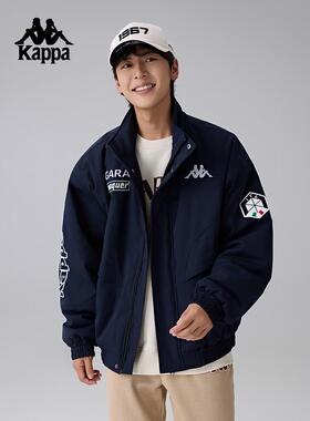 Kappa卡帕背靠背棉服冬新款防泼水防油污运动棉衣外套男K0E72MM41